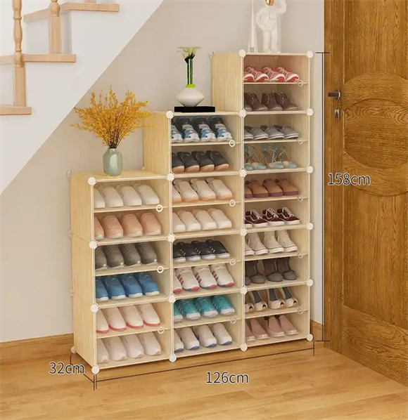 Estantes de zapatos, armarios de tela